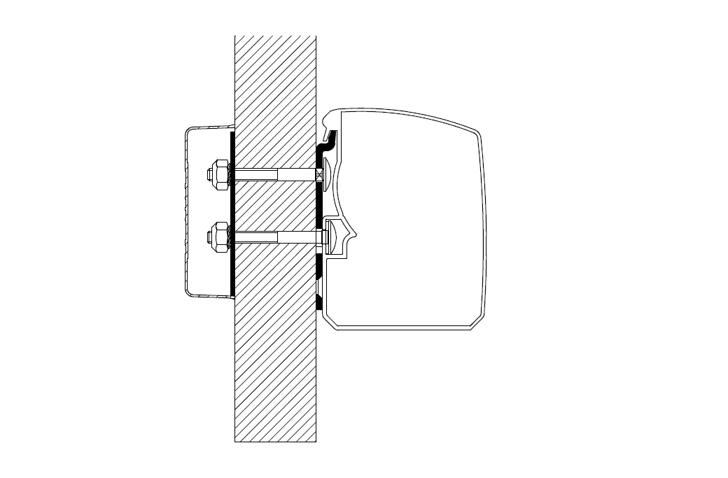 Omnistor 3200 adapterkészlet sík falra